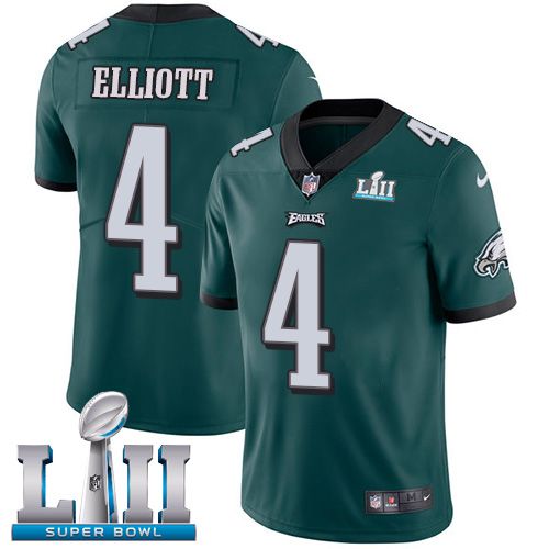 Men Philadelphia Eagles #4 Elliott Green Limited 2018 Super Bowl NFL Jerseys->->NFL Jersey